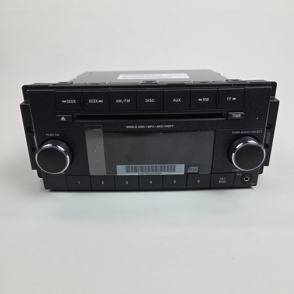 Chrysler Group Factory Radio Single Disc MP3 Anti Theft Part No P68252824AA